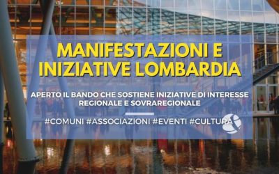 Regione Lombardia: bando per iniziative regionali